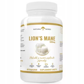   Integratore Naturale di Criniera di Leone 500mg, Scudo per la Memoria e il Cuore - 60 Capsule