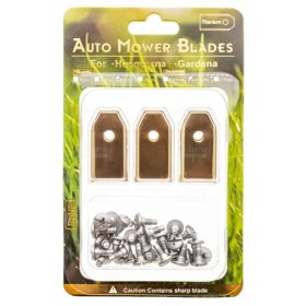  COLTELLI DA AUTO HUSQVARNA GARDENA 35mm TITANIO 30 pz