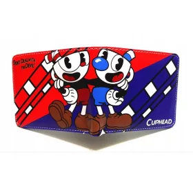  PORTAFOGLIO SCUOLA CUPHEAD, 5 SCOMPARTI + PICCOLO SPESE
