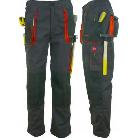   ART.MAS Pantalone da lavoro lungo.Pantalone da lavoro professionale da uomo colore Grigio, lunghezza vita, taglia 46