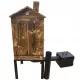  AFFUMICATORE IN LEGNO PER CASA E GIARDINO, ALTEZZA 70 CM.