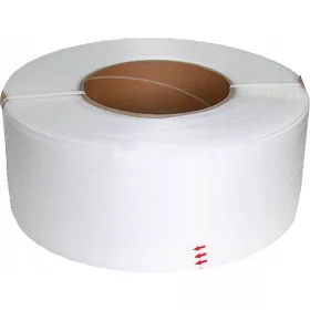 Nastro PP 16x1.0x1300 Bianco per reggia e fascettatura