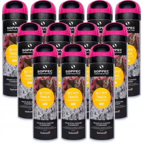 Vernice geodetica fluorescente Soppec, rosa 500 ml