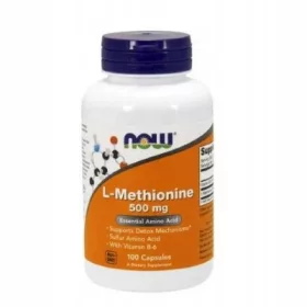    Now Foods Capsule di L-Metionina 500 mg di aminoacidi 100 pz.