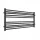  Radiatore orizzontale Lima 50 x 100 nero opaco SX