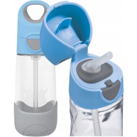  Borraccia B.Box in tritan con cannuccia, rosa, 450 ml