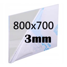 Pannello PLEXI acrilico incolore, dimensioni 800x700x3mm