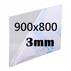 Pannello PLEXI acrilico incolore, dimensioni 900x800x3mm