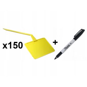  Targa da appoggio gialla 105 x 44 cm 150 pz.