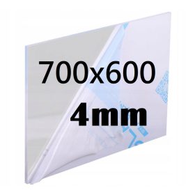 Pannello PLEXI incolore tagliato alle dimensioni 700x600x4mm