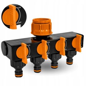    DISTRIBUTORE A NASTRO Tubi da Giardino Per acqua, a 4 vie con valvole Irrigazione