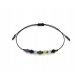  Bracciale Cakra 7 Chakra Tormalina Nera Smeraldo
