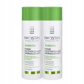   Tonico Purificante e Normalizzante Iwostin Purritin, 200 ml - Ideale per Pelle Mista, Grassa e Acneica