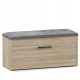  Scarpiera Elior con seduta 100 x 49 x 35 cm rovere sonoma