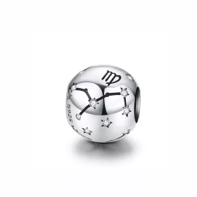    Charms in argento Ornamo Costellazione della Vergine Zirconi bianchi argento 925