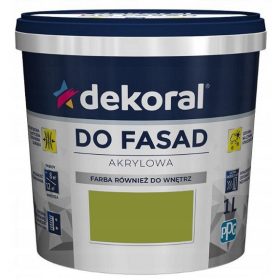  Pittura murale acrilica Dekoral 5 l verde oliva opaco