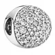  Charms Eleganza brillante con pavé di zirconi 925