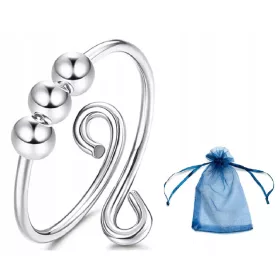  ANELLO ANTISTRESS fidget ring argento reg.