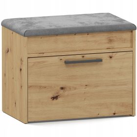    Scarpiera TopEshop con seduta 60 x 49 x 35 cm rovere artigianale