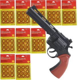    Pistola a scoppio, cappuccio a percussione, 10X, 720 pezzi + Adesivo, libro, fumetto, Sklep_lolki