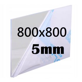 Pannello PLEXI incolore tagliato alle dimensioni 800x800x5mm