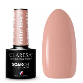    CLARESA SMALTO IBRIDO UV/LED HYBRID BEIGE NUDE FALLIN' LOVE 3