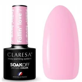  CLARESA SMALTO IBRIDO UV/LED MILK PINK FALLIN' LOVE 7