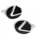  Gemelli Abotoaduras Lexus, argento e neri