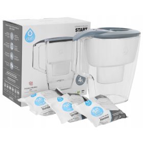  Caraffa filtrante Dafi Start 4 l argento/grigio