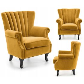  Poltroncina senape Halmar TITAN