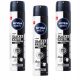 Nivea Men Nero Bianco 200 ml x 3 antitraspiranti