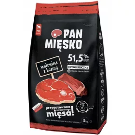  Cibo per cani Pan Mięsko, manzo e capra, 9kg