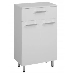  Cassettiera da bagno, ripiano 50, frontale laccato bianco