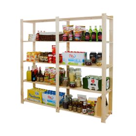    Scaffale da magazzino in legno Wamar 170 x 170 x 28 cm max 40 kg per ripiano