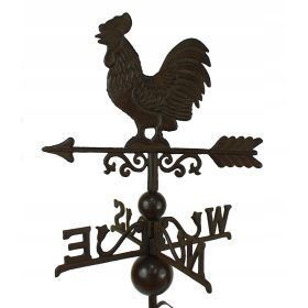  Banderuola segnavento con gallo sul tetto