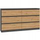  Cassettiera TopEshop Malwa 138 x 40 x 75 cm antracite opaco