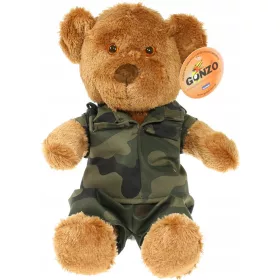  Mascotte dell'orsacchiotto del soldato militare - 33 cm