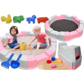 PISCINA A SFERE SECCA CON SABBIA PIEGHEVOLE IN PLASTICA