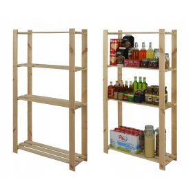    Scaffale da magazzino in legno Wamar 150 x 80 x 28 cm max 40 kg per ripiano