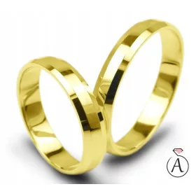  COPPIA FEDI NUZIALI AJUBILER IN ORO BISANATO 3mm p.333