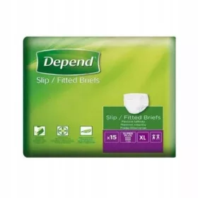    DEPEND SLIP Pannolini per adulti Super Plus taglia XL, 15 pz.