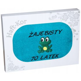  Asciugamano 70X140 Con Ricamo 70° Compleanno