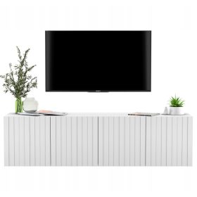  Mobile TV sospeso Glamour. Cassettiera TV, bianco, 150 cm