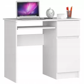    Scrivania rettangolare Chord Piksel, destra, 90 x 50 x 77 cm, bianco