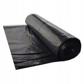   Foglio di Plastica da Costruzione Nero 4m x 10m - Alta Resistenza e Impermeabilità