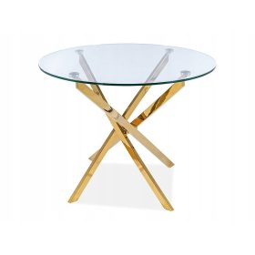  Tavolo rotondo Signal GLAMOUR 90 x 90 x 75 cm oro