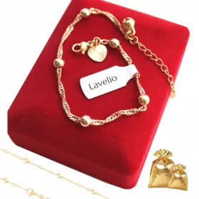    Bracciale in oro per tutti i giorni, regalo in acciaio 18 carati