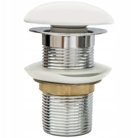    Tappo click-clack automatico senza troppopieno, rotondo Aquaparts, bianco