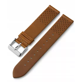    Cinturino per orologio telescopi Timex in pelle marrone da 20 mm