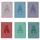  Set 6X quaderni tematici A5 60 ACADEMY 90G